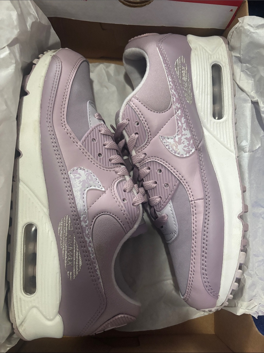 Nike Women’s Air Max Sneakers - Lavender and White